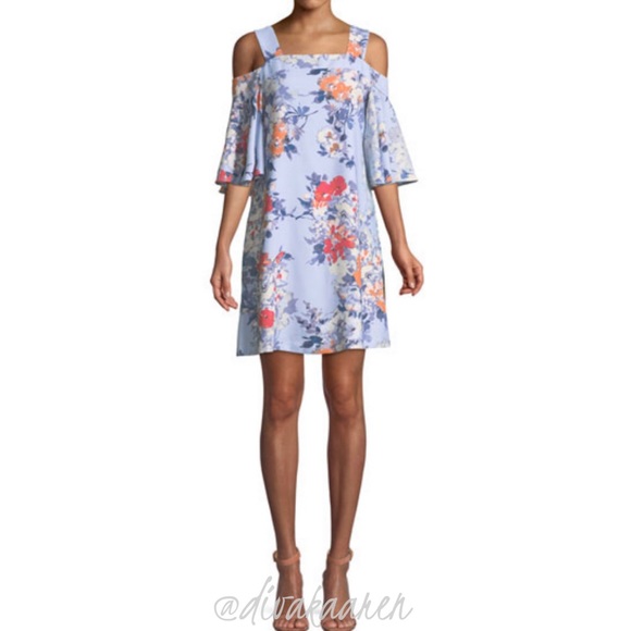 Taylor Dresses & Skirts - TAYLOR Floral Print Cold Shoulder Mini Dress Summer | Wedding | Shower